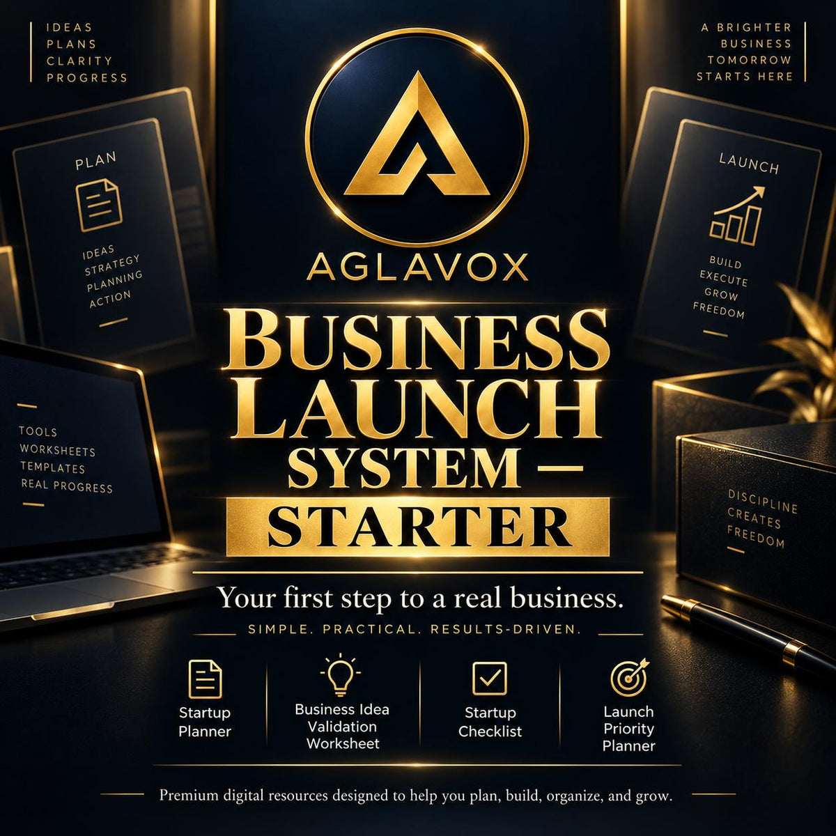 AGLAVOX Business Launch System — Starter | Startup Planning Toolkit